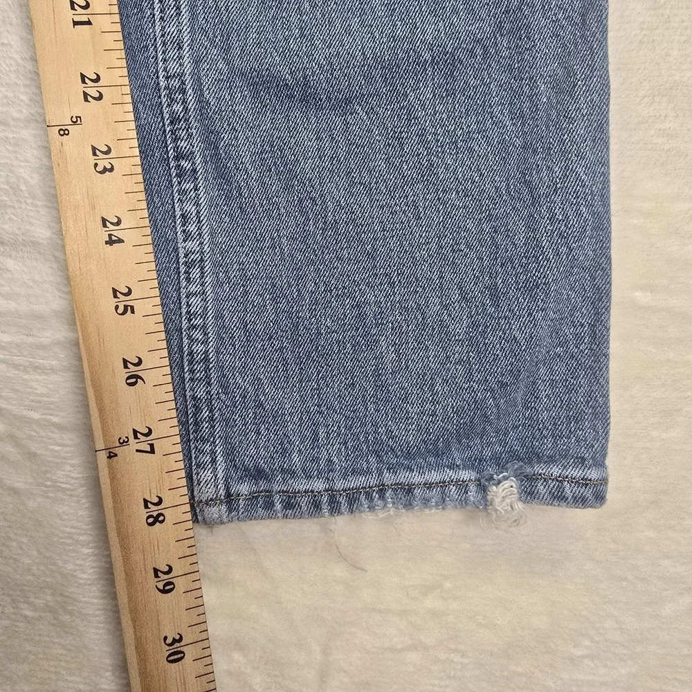 Abercrombie & Fitch The 90s Straight Ultra High Rise Criss Cross Waist Size 27/4 - Picture 8 of 12